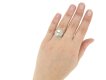 hand view Two stone diamond cluster ring, circa 1920. berganza hatton garden 