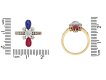 rt Nouveau ruby ,sapphire and diamond ring French circa 1895 berganza hatton garden 