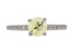 front view vintage yellow diamond ring berganza hatton garden