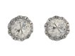 front view Antique old mine diamond earrings berganza hatton garden