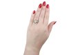 Vintage diamond cocktail ring, French, circa 1950. 