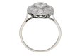 antique Diamond cluster ring berganza hatton garden