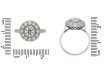 antique Diamond cluster ring berganza hatton garden