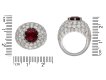 Ceylon spinel and diamond cocktail ring berganza hatton garden