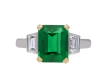 Colombian emerald and diamond ring, circa 1980 hatton garden