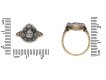 Georgian diamond cluster ring berganza hatton garden