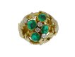 Emerald and diamond dress ring berganza hatton garden