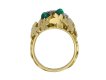 Emerald and diamond dress ring berganza hatton garden