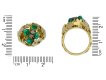 Emerald and diamond dress ring berganza hatton garden