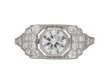 front view antique diamond art deco ring berganza hatton garden