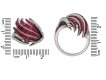 vintage Ruby diamond cocktail ring berganza hatton garden