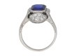 art deco diamond sapphire ring berganza hatton garden