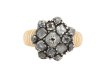 Georgian diamond converted button ring, Swedish, circa 1944.