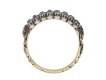 back view Georgian diamond two row ring berganza hatton garden