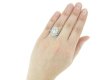 hand view Antique Marquise diamond cluster ring berganza hatton garden