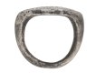 front view Ancient Roman inscribed silver ring berganza hatton garden