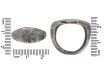 front view Ancient Roman inscribed silver ring berganza hatton garden