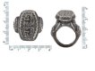 Byzantine silver niello ring berganza hatton garden