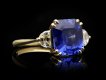 Vintage Ceylon sapphire and diamond ring hatton garden