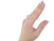 hand view Art Deco diamond engagement ring berganza hatton garden