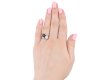 Antique sapphire and diamond crossover ring, English, circa 1905.  Hatton Garden