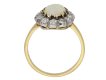 back view Antique opal diamond ring berganza hatton garden