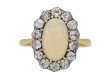 Antique opal diamond ring berganza hatton garden