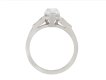 Art Deco drop shape diamond ring, American hatton garden
