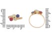 front view antique ruby diamond dapphire ring berganza hatton garden