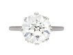 Old cut diamond solitaire ring, English, circa 1920. 