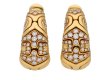 front view Bulgari diamond earrings hatton garden berganza
