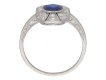 antique diamond sapphire ring hatton garden berganza
