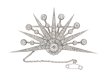 front view antique diamond brooch berganza hatton garden