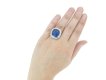 front vintage sapphire diamond ring berganza hatton garden