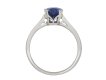 Sapphire solitaire ring, English, circa 1980 hatton garden
