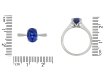 Sapphire solitaire ring, English, circa 1980 hatton garden