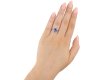 Sapphire solitaire ring, English, circa 1980 hatton garden