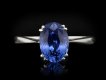 Sapphire solitaire ring, English, circa 1980 hatton garden