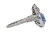 Heart shaped Ceylon sapphire and diamond ring hatton garden