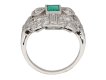 antique diamond emerald ring berganza hatton garden
