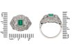antique diamond emerald ring berganza hatton garden