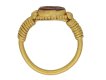 Ancient Roman ring with Faunus intaglio berganza hatton garden