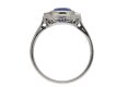 Art Deco Burmese sapphire and diamond ring berganza hatton garden