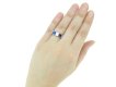 front Cartier Diamond sapphire ring hatton garden garden