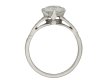 Edwardian diamond flanked solitaire ring hatton garden