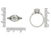 Edwardian diamond flanked solitaire ring hatton garden