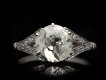 Edwardian diamond flanked solitaire ring hatton garden