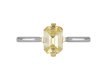 Vintage yellow sapphire solitaire ring berganza hatton garden