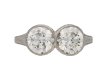  antique diamond two stone ring berganza hatton garden