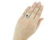 frotn antique diamond sapphire cluster ring hatton garden berganza